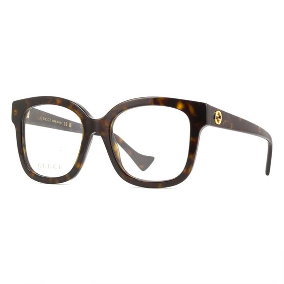 NEW GUCCI EYEGLASSES GUCCI GG1258O 005 DARK HAVANA EYEWEAR - Picture 1 of 4